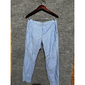Levi Strauss & Co Pants Mens 30x28 Blue Chambray Cuffed Chino Casual Lightweight